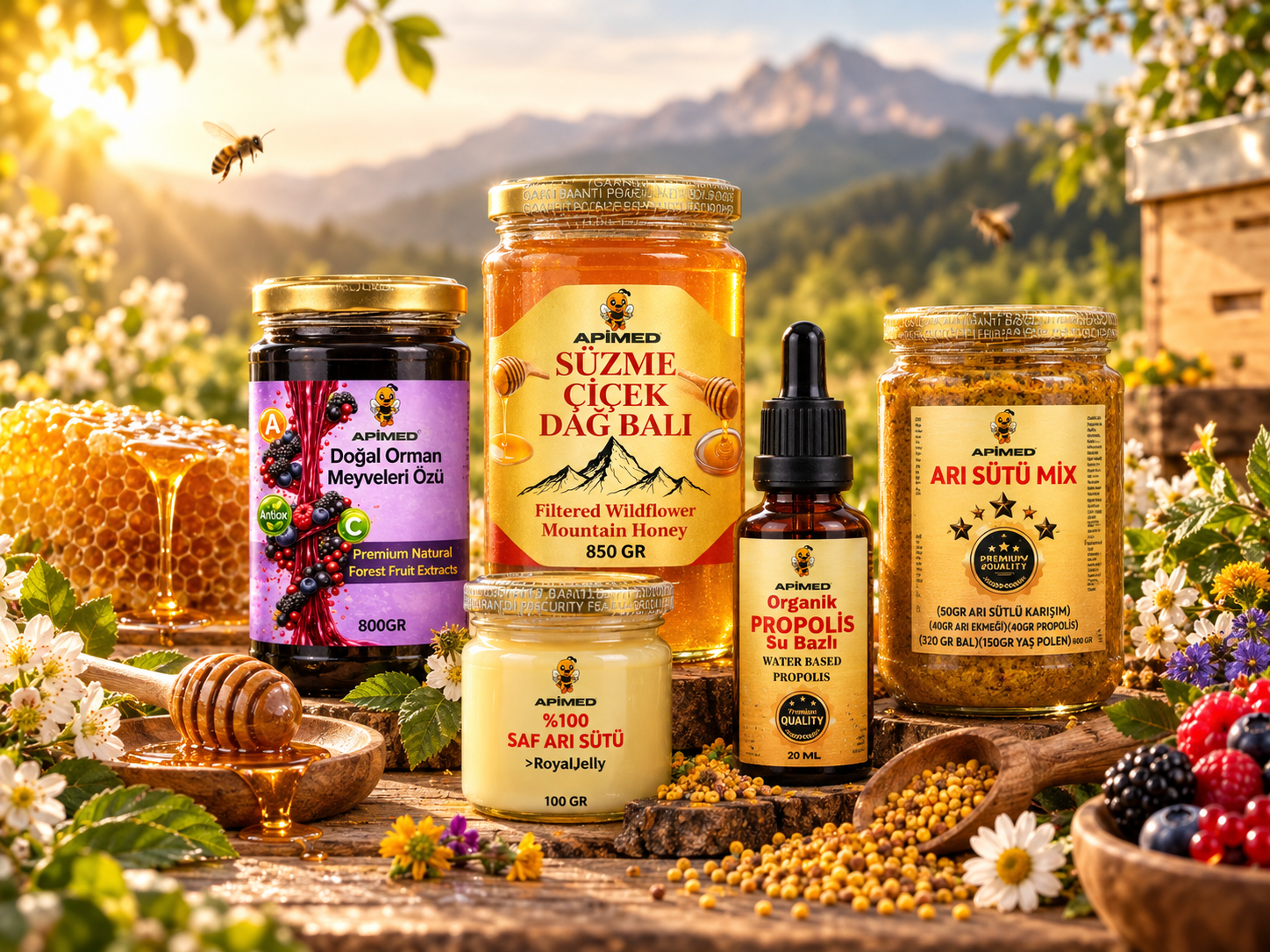 Apimed bal propolis arı sütü