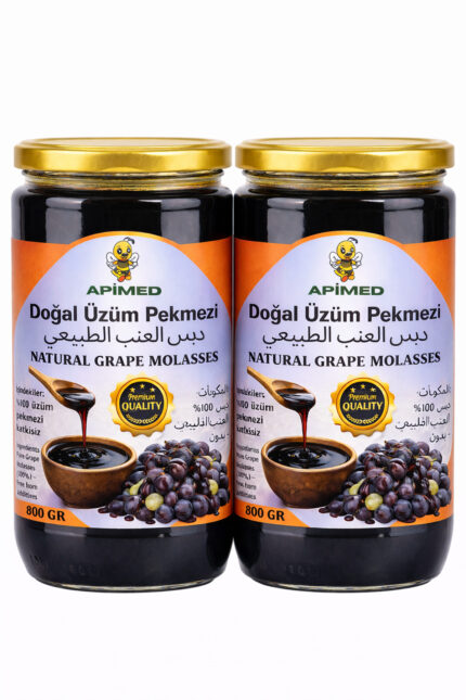 🌿 Doğal Üzüm Pekmezi 2*800 GR – %100 Katkısız & Geleneksel