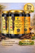 KEÇİBOYNUZU ÖZÜ 3*800 GR Harnup Pekmezi Yoğun Kıvam Enerji Kaynağı Premium