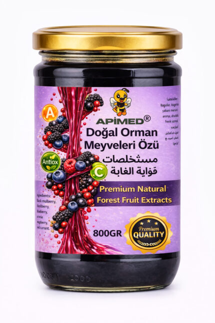 Karışık Orman Meyvesi Özü (800gr) (Böğürtlen, Yaban Mersini, Frambuaz,Ahududu,Frenk Üzümü,Aronya)