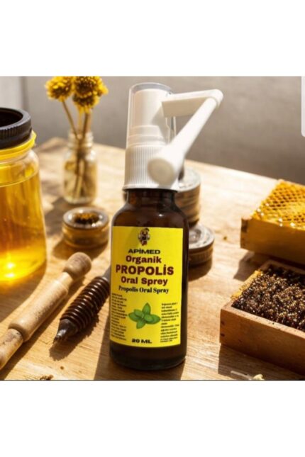 PROPOLİS Oral Sprey 20 ML Bitkisel Yağ Karışımlı, Bal, Kekik, Nane ve Karanfil Yağlı Takviye Edici
