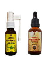PROPOLİS ORAL SPREY – Bitkisel Yağ Karışımlı, Alkolsüz (20 ML)+ PROPOLİS SU BAZLI(50ML)