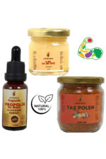 YAŞ POLEN(300GR)+ARI SÜTÜ(40GR)+PROPOLİS SU BAZLI(20ML) EFSANE PAKET