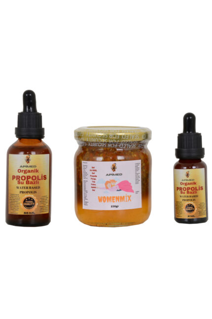 PROPOLİS SU BAZLI(20ML)+WOMENMİX(230GR)+PROPOLİS SU BAZLI(50ML)