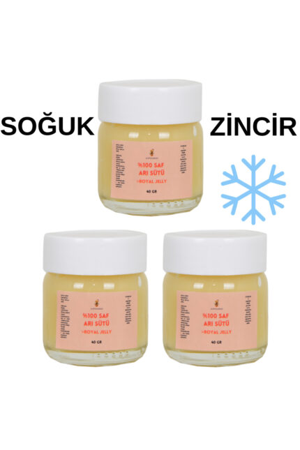 Saf Arı Sütü (3*40GR) (PLASTİK KAPAK) Kalitesiyle Enerji ve Bağışıklık Desteği