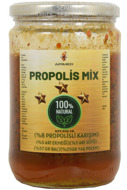 PROPOLİSMİX %100 DOĞAL ŞİFA KARIŞIM +Bol Propolis+Bol Arı Ekmeği+Bol Yaş Polen+Bol Arı Sütü +bal