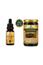 Enerji Karışımı 800 GR – Keçiboynuzu Özü, Hurma Özü ve Propolis İçeren Doğal Enerji Macunu | %100 Katkısız Bitkisel Karışım ve Su Bazlı Propolis 20ml