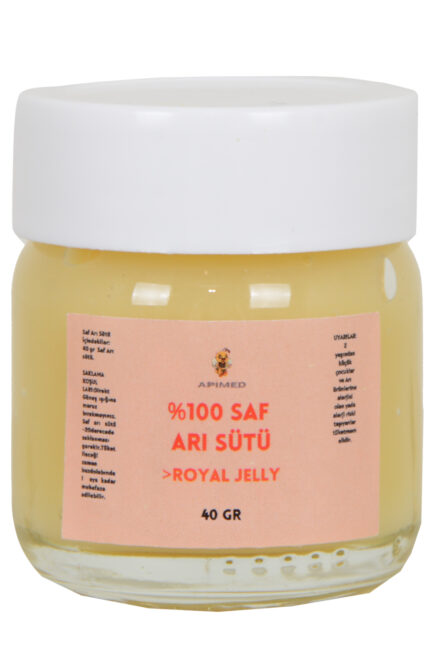 Saf Arı Sütü 40 gr – Plastik Kapaklı, Doğal, Taze ve Soğuk Zincirli