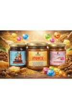 Aile Boyu Ekonomik Set 2 - Arı Sütü, Propolis, Bal, Polen Karışımı - Womenmix + Atomix + Kids