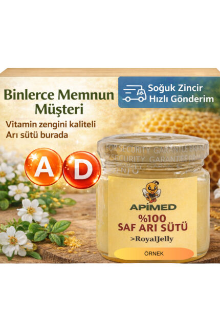 SAF ARI SÜTÜ (80 gr) – Kalitesiyle Soğuk Zincirli Gönderim ve Tahta Kaşık Hediyeli