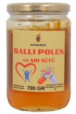 Ballı Polen ve Arı Sütü 700GR – %100 Doğal Arı Ürünleri Karışımı | Energy Booster, , Royal Jelly & Bee Pollen Mix