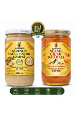 Süzme Çiçek Balı 850gr ve Fındık Ezmesi 660gr Harika Fırsat Ekonomik Set